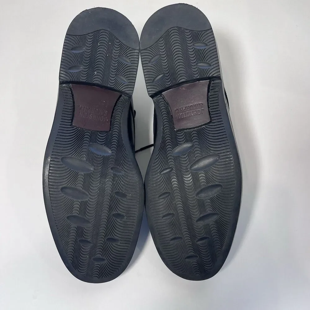 Johnston & Murphy Men’s Black Leather Derby Dress Shoes Lace-Up 11 M Lined